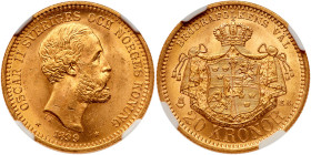 Sweden. 20 Kroner, 1899-EB. NGC MS64