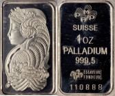 Switzerland Pamp Palladium 1 oz 999.5 Proof Ingot