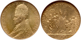 Vatican. 100 Lire, MCML (1950). NGC MS66