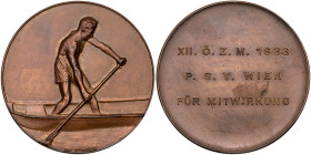 Worldwide. Vienna Sporting Participation Medal dated 1933. UNC