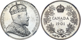 Canada. Edward VII 1901-dated Canada 'Dollar.'. NGC PF67