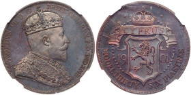 Cyprus. Edward VII 1901-dated Cyprus '36 Piastres'. NGC PF64