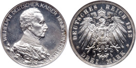 German States: Prussia. 3 Marks, 1913-A. NGC PF64