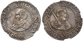 German States: Saxe-Ernestine Line. Taler, 1536. NGC EF45