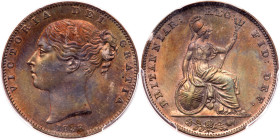 Great Britain. Farthing, 1838. PCGS MS63