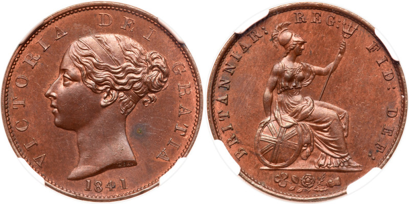 Great Britain. Halfpenny, 1841. NGC MS63

Great Britain. Halfpenny, 1841. S.39...