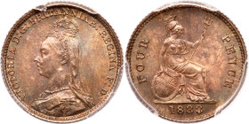 Great Britain. Four Pence (Groat), 1888. PCGS MS65