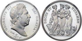 Great Britain. George III (undated) Great Britain 'Crown.'. NGC PF68