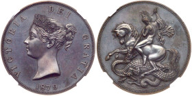 Great Britain. Victoria 1879-dated Great Britain 'Crown.'. NGC PF64