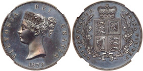 Great Britain. Victoria 1879-dated Great Britain 'Crown'.. NGC PF64