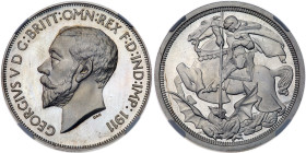 Great Britain. George V 1911-dated Great Britain 'Crown.'. NGC PF67