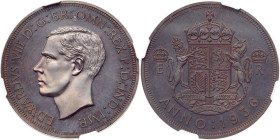 Great Britain. Edward VIII 1936-dated Great Britain 'Crown.'. NGC PF64