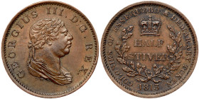 Guyana (Essequibo & Demerary). ½ Stiver, 1813. XF
