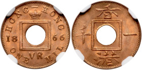 Hong Kong. Mil, 1866