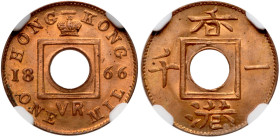 Hong Kong. Mil, 1866