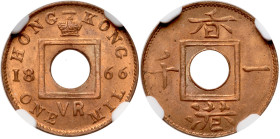 Hong Kong. Mil, 1866