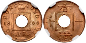Hong Kong. Mil, 1866