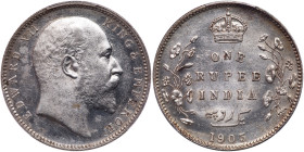 India-British. Rupee, 1903-B. PCGS MS62