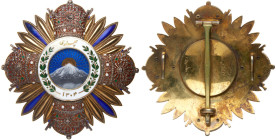 Iran. Breast Star Order Badge, c.1925-1941. VF