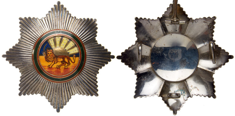 Iran. Pahlavi Order of Homayoun Grand Officer Set, badge and the star. XF

Ira...