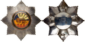Iran. Pahlavi Order of Homayoun Grand Officer Set, badge and the star. XF
