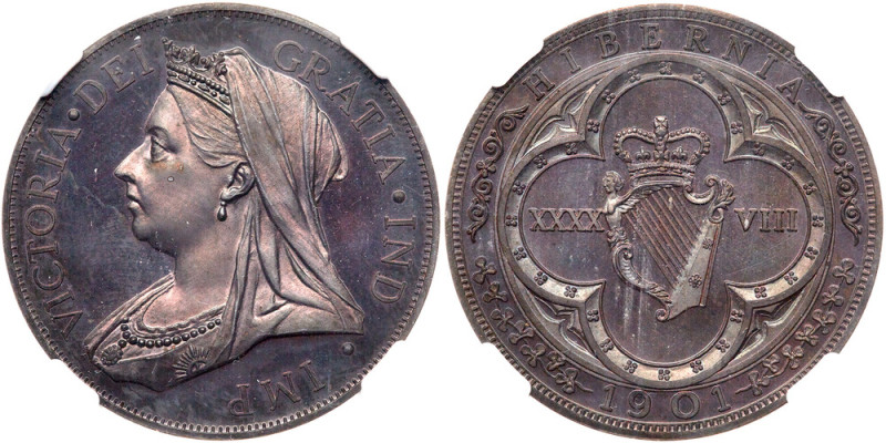 Ireland. Victoria 1901-dated Ireland '4 Shillings' or 48 Pence. NGC PF65

Irel...