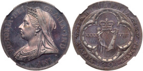 Ireland. Victoria 1901-dated Ireland '4 Shillings' or 48 Pence. NGC PF65