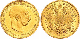 Austria 10 Corona 1909 MDCCCCIX Schwartz