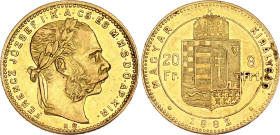 Hungary 8 Forint / 20 Francs 1882 KB