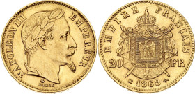 France 20 Francs 1868 BB
