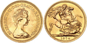 Great Britain 1 Sovereign 1974
