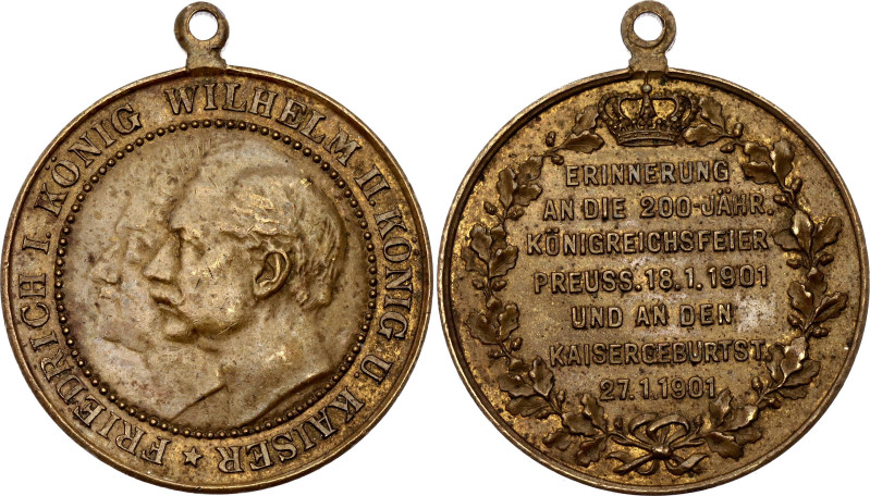 Germany - Empire Brass Medal "200th Anniversary of the Kindom of Prussia" 1901
...