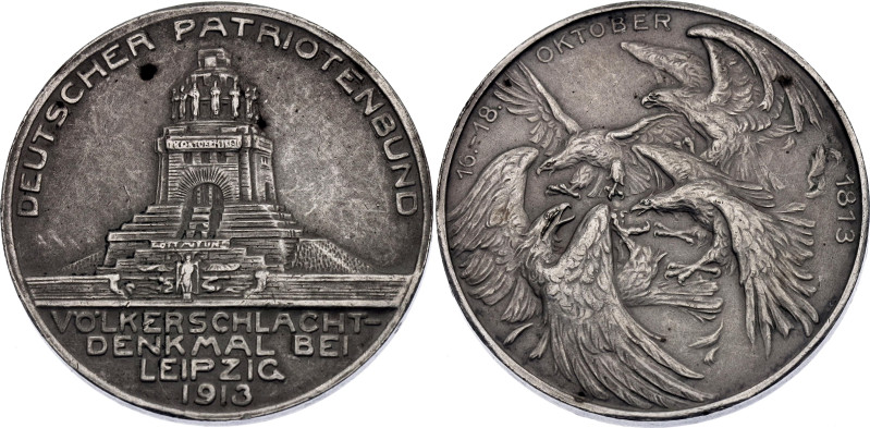 Germany - Empire Silver Commemorative Medal "German Patriotic League at the Batt...