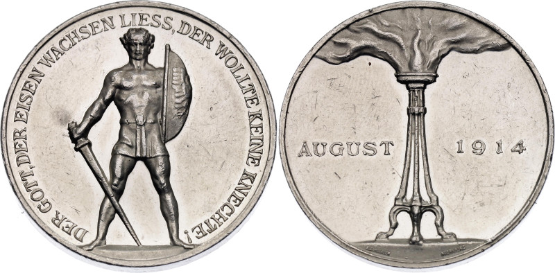 Germany - Empire Silver Commemorative Medal "On the Outbreak of the WWI" 1914
...