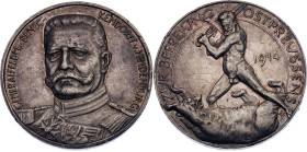 Germany - Empire Silver Medal "For the Liberation of East Prussia" 1914 Type I