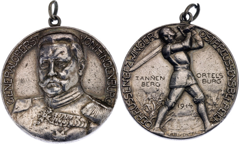 Germany - Empire Silver Medal "For the Liberation of East Prussia" 1914 Type II...