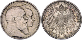 Germany - Empire Baden 2 Mark 1906