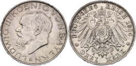 Germany - Empire Bavaria 3 Mark 1914 D