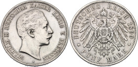 Germany - Empire Prussia 5 Mark 1899 A