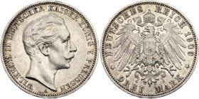 Germany - Empire Prussia 3 Mark 1909 A