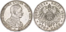Germany - Empire Prussia 5 Mark 1914 A