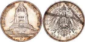 Germany - Empire Saxony-Albertine 3 Mark 1913 E