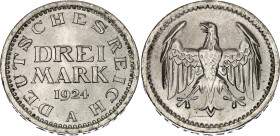 Germany - Weimar Republic 3 Mark 1924 A