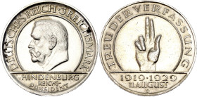 Germany - Weimar Republic 3 Reichsmark 1929 D
