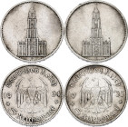 Germany - Third Reich 2 x 5 Reichsmark 1934 - 1935 D & E