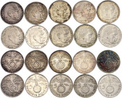 Germany - Third Reich 10 x 5 Reichsmark 1936 - 1938