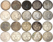 Germany - Third Reich 10 x 5 Reichsmark 1936 - 1939