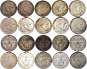 Germany - Third Reich 10 x 5 Reichsmark 1936 - 1939