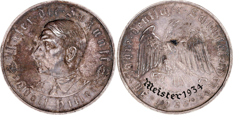 Germany - Third Reich Silver Medal "Election of Adolf Hitler as Reich Chancellor...