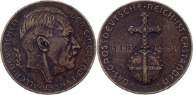 Germany - Third Reich Bronze Medal "Hitler - The Greater German Empire is Arisen" 1938